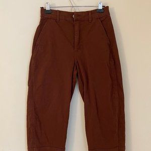 Everlane The Utility Barrel Pant - Rosewood - size 2